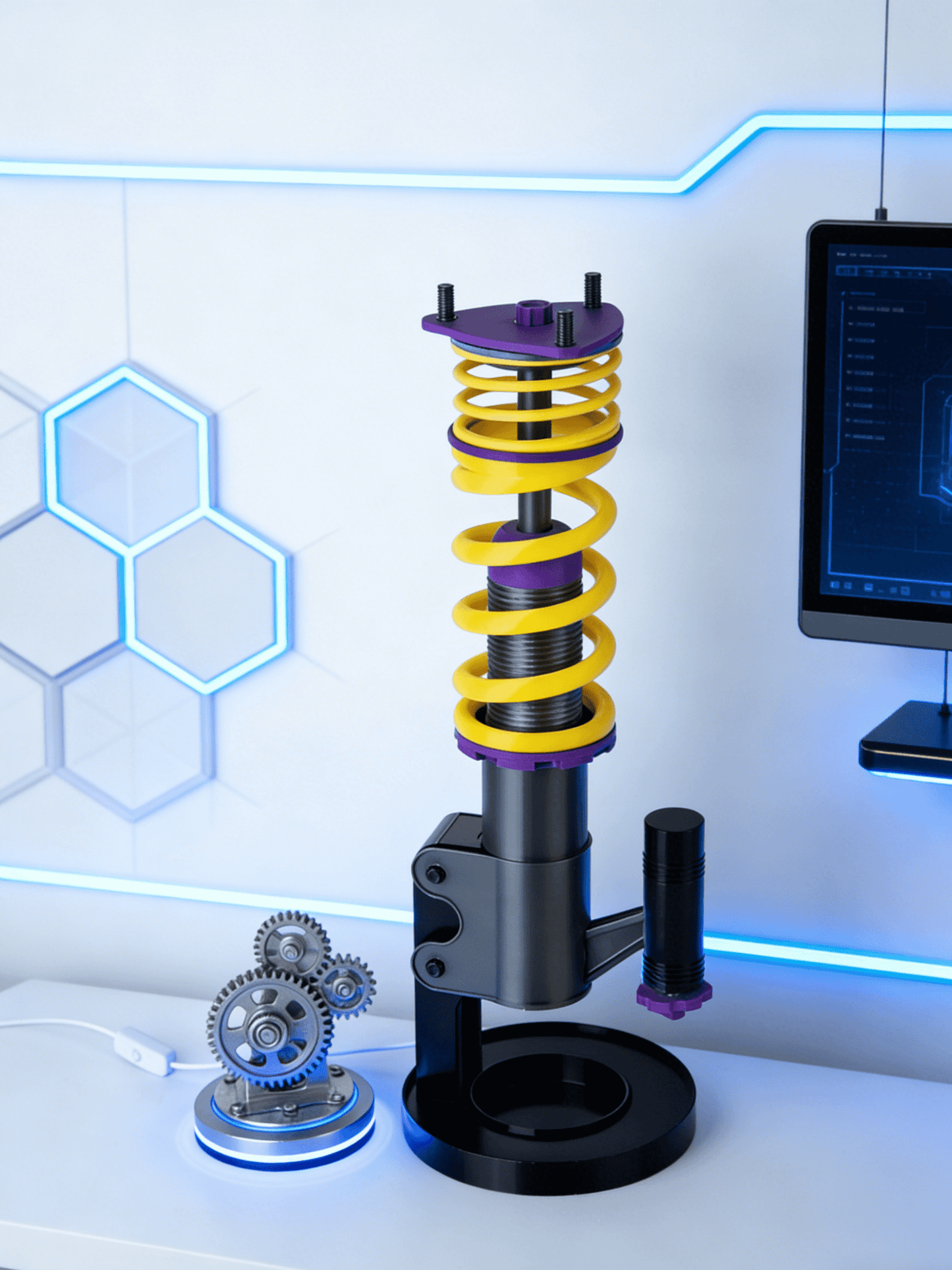 🏎️ Desktop Racing Car Shock Light — Ignite Your Speed Passion 💡