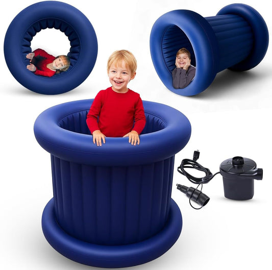 Children's Sensory Chair with Rolling Barrel – Soothes the Vestibular System🌈🪑