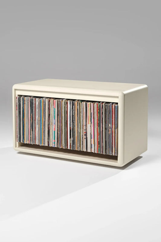 🎶Modern Art-Style Wide Record Stand | Designed for 12-Inch Records, Holds Up to 180 Albums