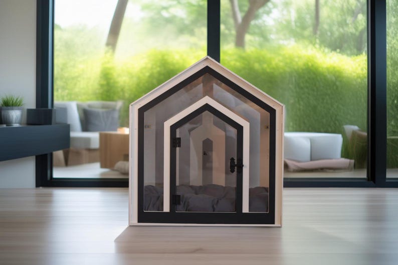 Premium Modern Wooden Dog House