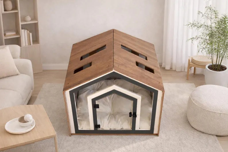 Premium Modern Wooden Dog House