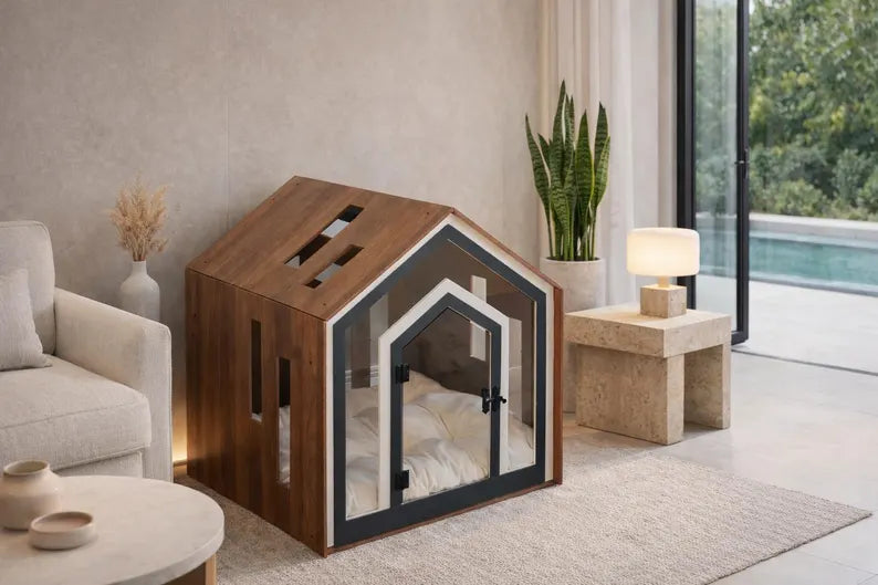 Premium Modern Wooden Dog House